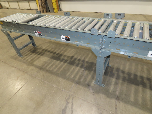 Hytrol 18"x 12' Accumulating Roller Conveyor 15"BF 24VDC EZ Logic Zone Control