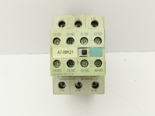 Siemens 3RT1034-1BB44 Contactor 24VDC AC-3 32 A 15kW 400V 2NO 2NC 3 Pole