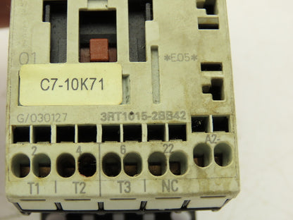 Siemens 3RV1011-1AA20 Circuit Breaker With Contactor 690V 1.1-1.6A 3 Pole