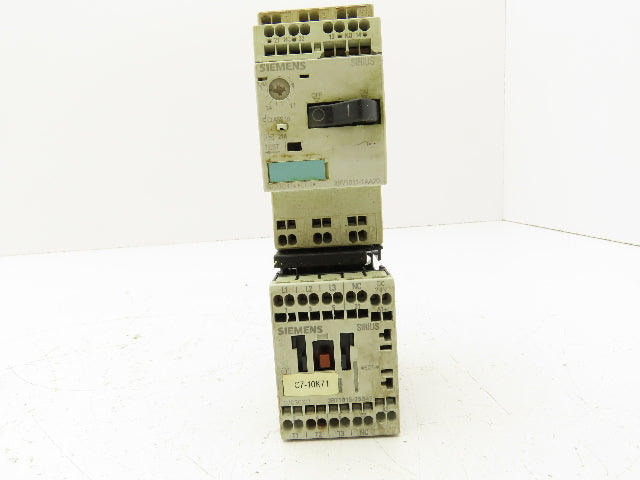Siemens 3RV1011-1AA20 Circuit Breaker With Contactor 690V 1.1-1.6A 3 Pole