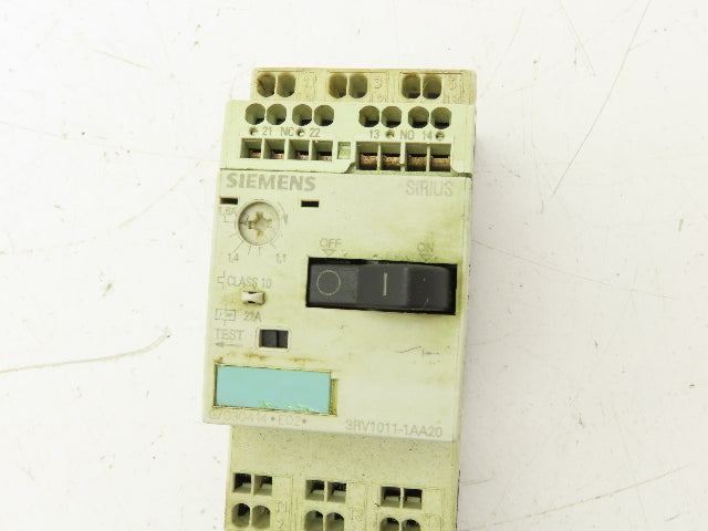 Siemens 3RV1011-1AA20 Circuit Breaker With Contactor 690V 1.1-1.6A 3 Pole