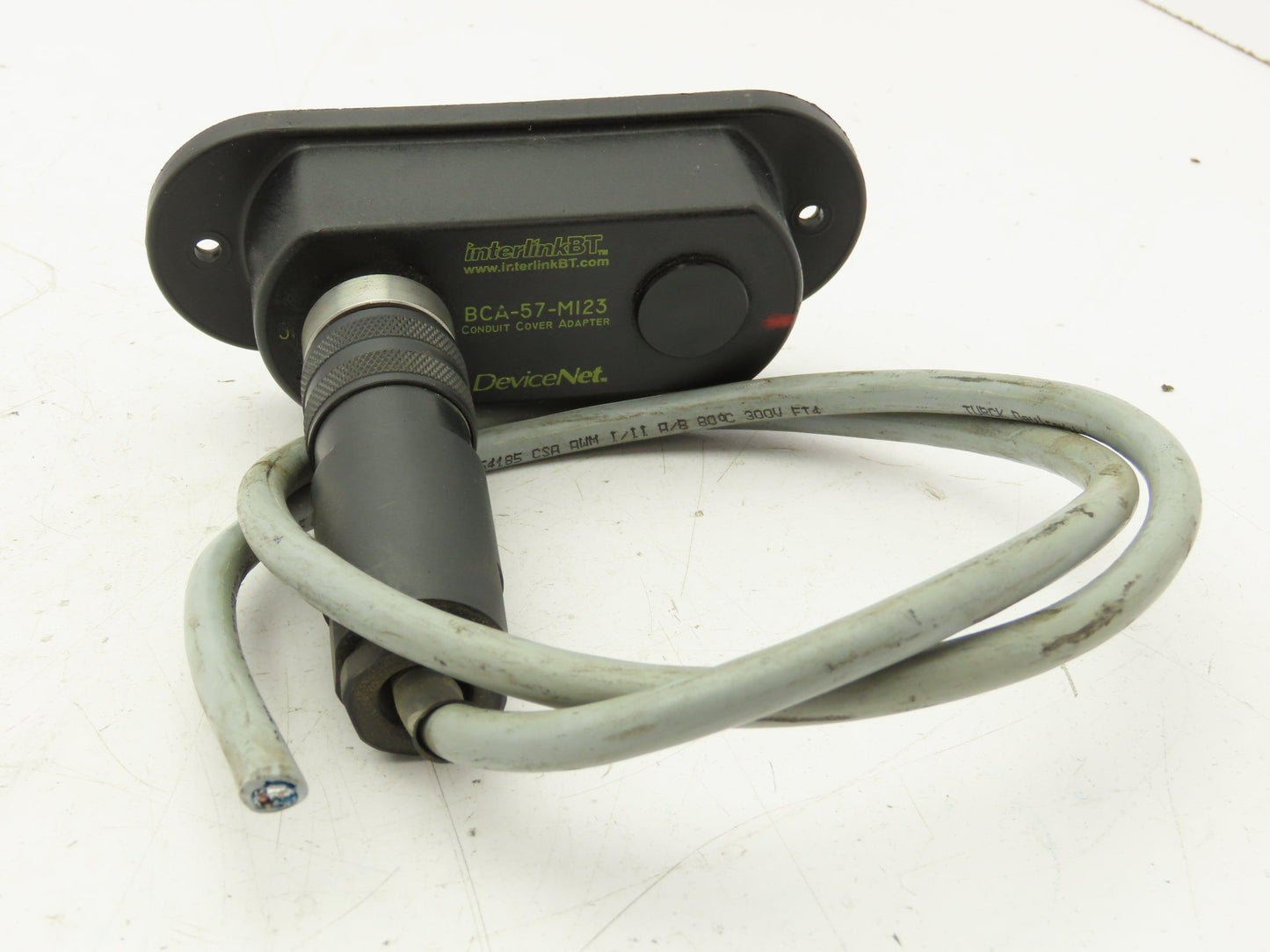 Turck BCA-57-M123 Conduit Cover Adaptor W/Optional Terminator Resistor