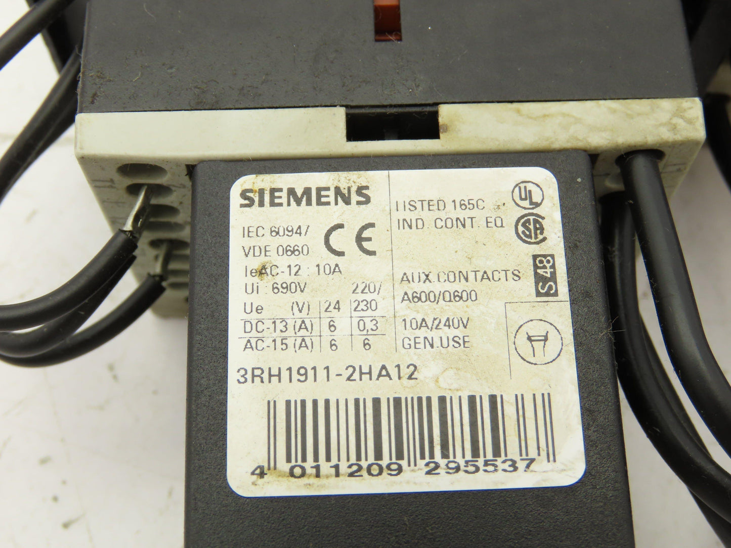 Siemens 3RT1015-2BB41 Contactor With Circuit Breaker 24VDC 7A 3kW 3 Pole