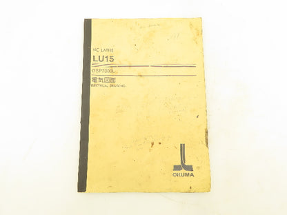 Okuma LU15 CNC Operator & Maintenance Manual with Parts Book OSP7000L NC Lathe