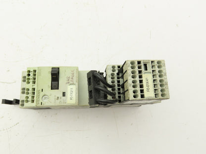 Siemens 3RV1011-1HA20 Circuit Breaker With Contactor 24VDC 3-7A 3KW/400V 3 Pole