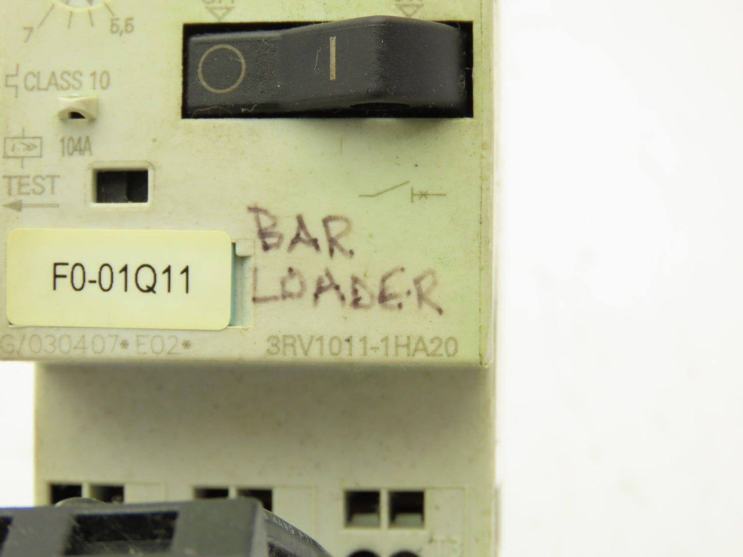 Siemens 3RV1011-1HA20 Circuit Breaker With Contactor 24VDC 3-7A 3KW/400V 3 Pole