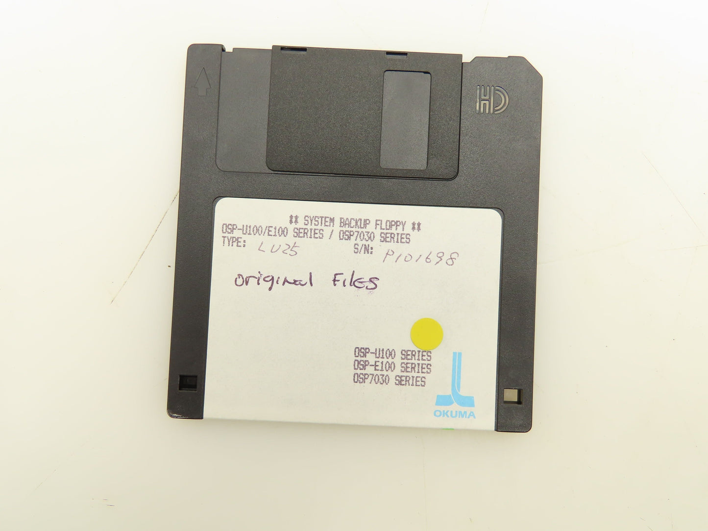 Okuma LU25 CNC Lathe Floppy Disc Files OSP-E100 / OSP-U100 / OSP7030