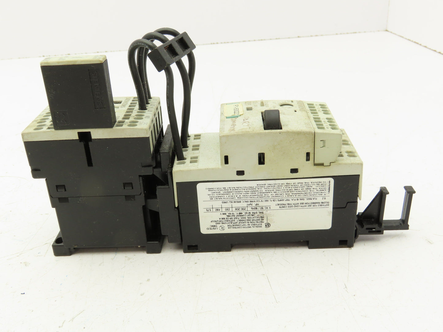 Siemens 3RT1015-2BB42 Contactor With Circuit Breaker 24VDC 7A 1NC 3 Pole