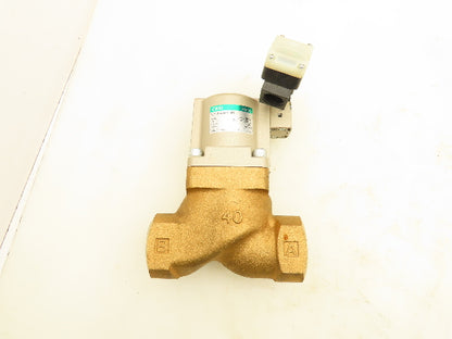 CKD SVB1A-40A-03RS Coolant Valve with Solenoid 12-24VDC 1-1/2" NPT