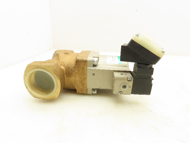 CKD SVB1A-40A-03RS Coolant Valve with Solenoid 12-24VDC 1-1/2" NPT