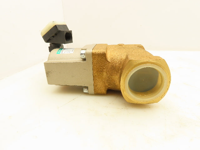 CKD SVB1A-40A-03RS Coolant Valve with Solenoid 12-24VDC 1-1/2" NPT