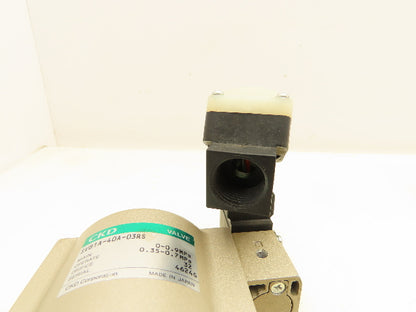 CKD SVB1A-40A-03RS Coolant Valve with Solenoid 12-24VDC 1-1/2" NPT