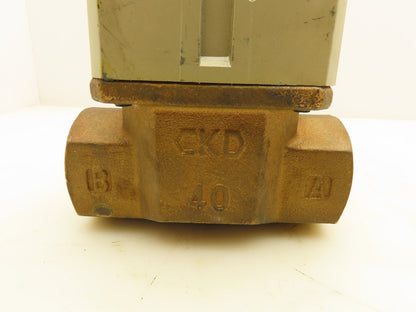 CKD NSB1A-40A-03RS Solenoid Coolant Valve 24VDC 1-1/2 NPT