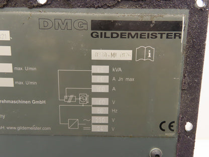 DMG Gildemeister 0703-MI-0126 CNC Lathe Switch Panel Hourmeter 200A Disconnect