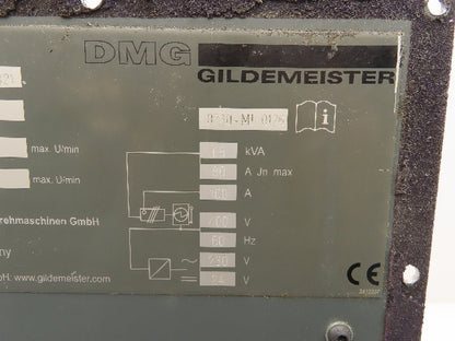 DMG Gildemeister 0703-MI-0126 CNC Lathe Switch Panel Hourmeter 200A Disconnect