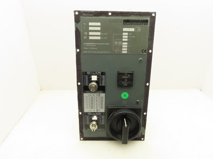 DMG Gildemeister 0703-MI-0126 CNC Lathe Switch Panel Hourmeter 200A Disconnect