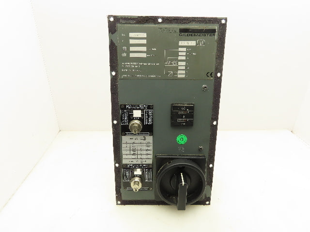 DMG Gildemeister 0703-MI-0126 CNC Lathe Switch Panel Hourmeter 200A Disconnect