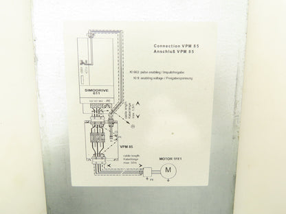 Siemens VPM 85 Voltage Protection Module for Simodrive 611   6SN1113-1AA00-1FA0
