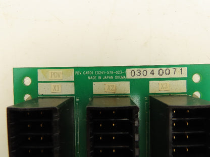 Okuma E0241-578-023-1 PVD Card Adaptor Module Din Rail Mount