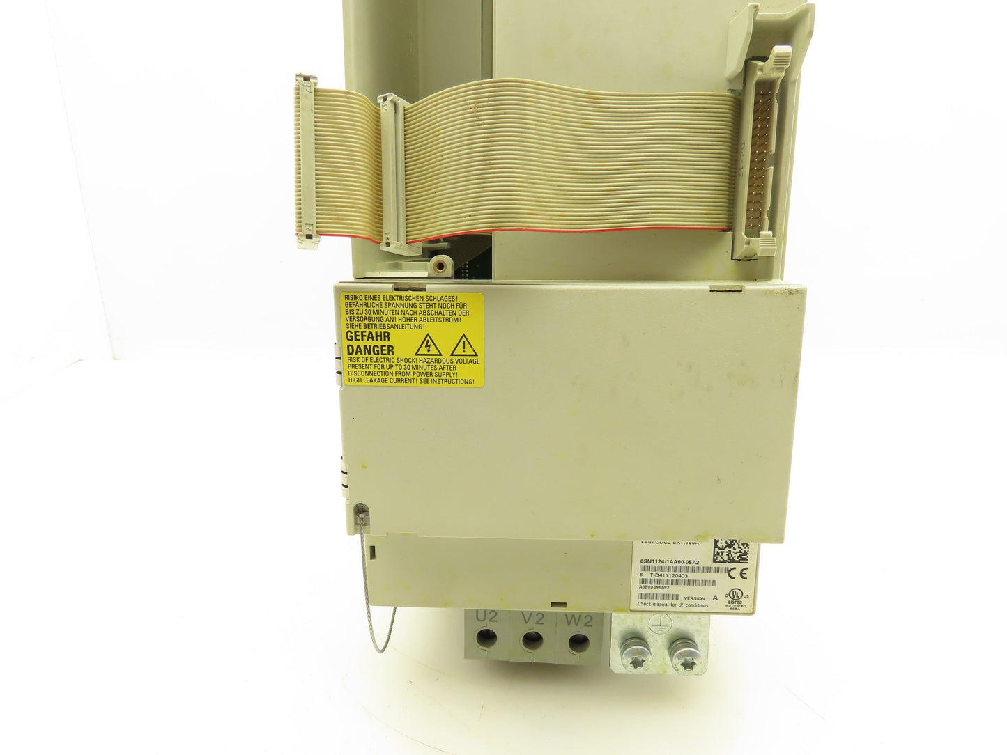 Siemens 6SN1124-1AA00-0EA2 Simodrive 611 Power Module 160A 1-Axis Drive Ver A