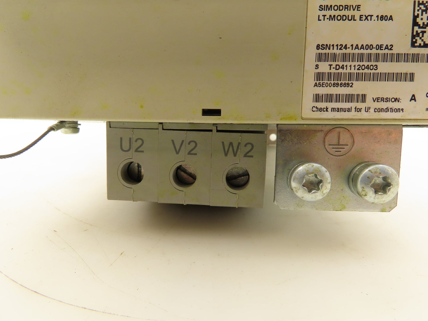 Siemens 6SN1124-1AA00-0EA2 Simodrive 611 Power Module 160A 1-Axis Drive Ver A