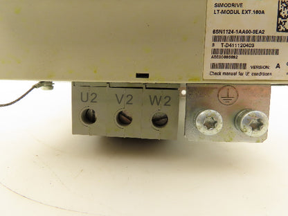 Siemens 6SN1124-1AA00-0EA2 Simodrive 611 Power Module 160A 1-Axis Drive Ver A