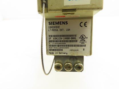 Siemens 6SN1124-1AA00-0AA1 Simodrive 611 Power Module 15A 1-Axis Drive Version B