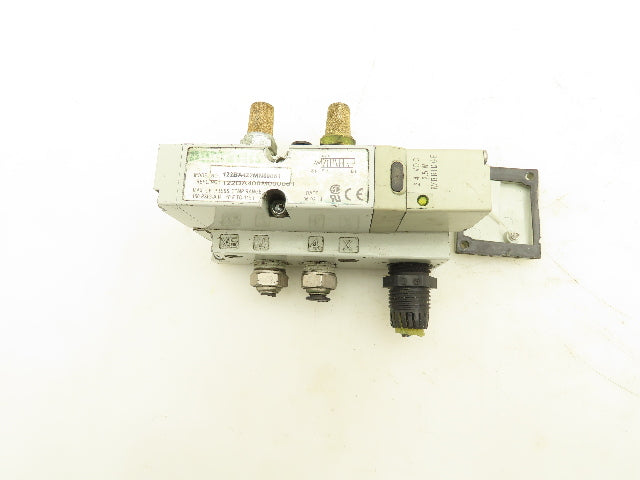 Numatics 122BA4Z2MN00061 Pneumatic Solenoid Valve w/Manifold Base 24VDC Lot of 3