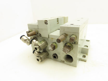 Numatics 122BA400M000061 Pneumatic Solenoid Valve 2-Station Manifold 24VDC