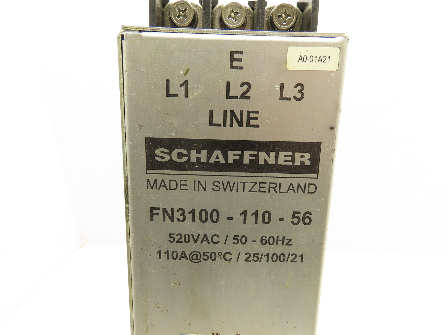 Schaffner FN3100-110-56  EMC/EMI Line Filter for Motor Drives 110A 520VAC