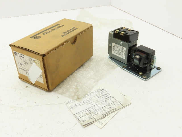 Allen Bradley 849A-Z0D24 Pneumatic Timing Relay 120-600VAC 60A Nema A600 Ser.B