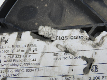 Radix M10T105 SEWF-2 10/1C High Temperature Wire 10Awg 150°C 600V Black 1350'