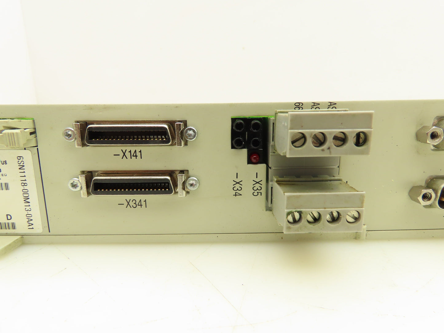 Siemens 6SN1118-0DM13-0AA1 Simodrive 611-D Control Card Module 2-Axis Version D