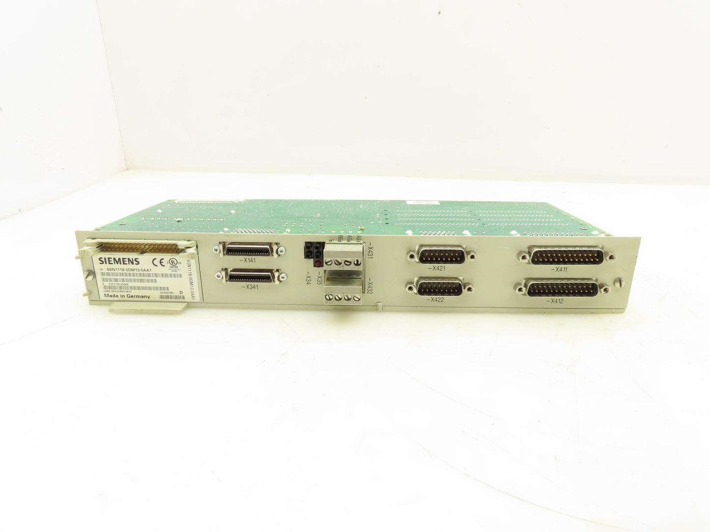 Siemens 6SN1118-0DM13-0AA1 Simodrive 611-D Control Card Module 2-Axis Version D