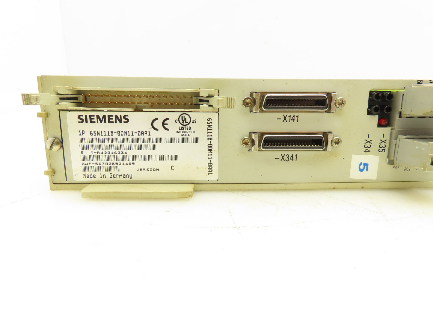 Siemens 6SN1118-0DM11-0AA1 Simodrive 611-D Control Card Module 2-Axis Version C