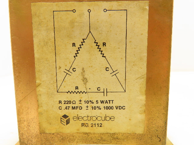 Electrocube RG 2112 Surge Suppressor 220 Ohm 5W 0.47 MFD 1000 VDC  Lot of 2