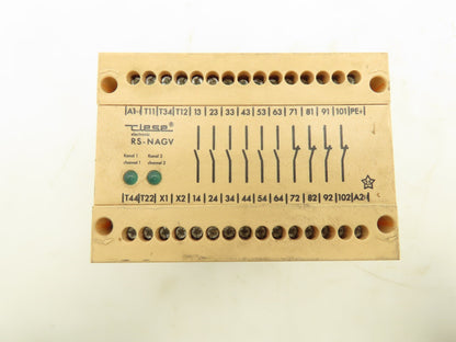 Tiese Electronic RS-NAGV Emergency Stop Relay 30 Pin 24 AC/DC 4A 250VAC