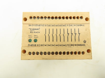 Tiese Electronic RS-NAGV Emergency Stop Relay 30 Pin 24 AC/DC 4A 250VAC