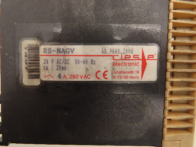 Tiese Electronic RS-NAGV Emergency Stop Relay 30 Pin 24 AC/DC 4A 250VAC