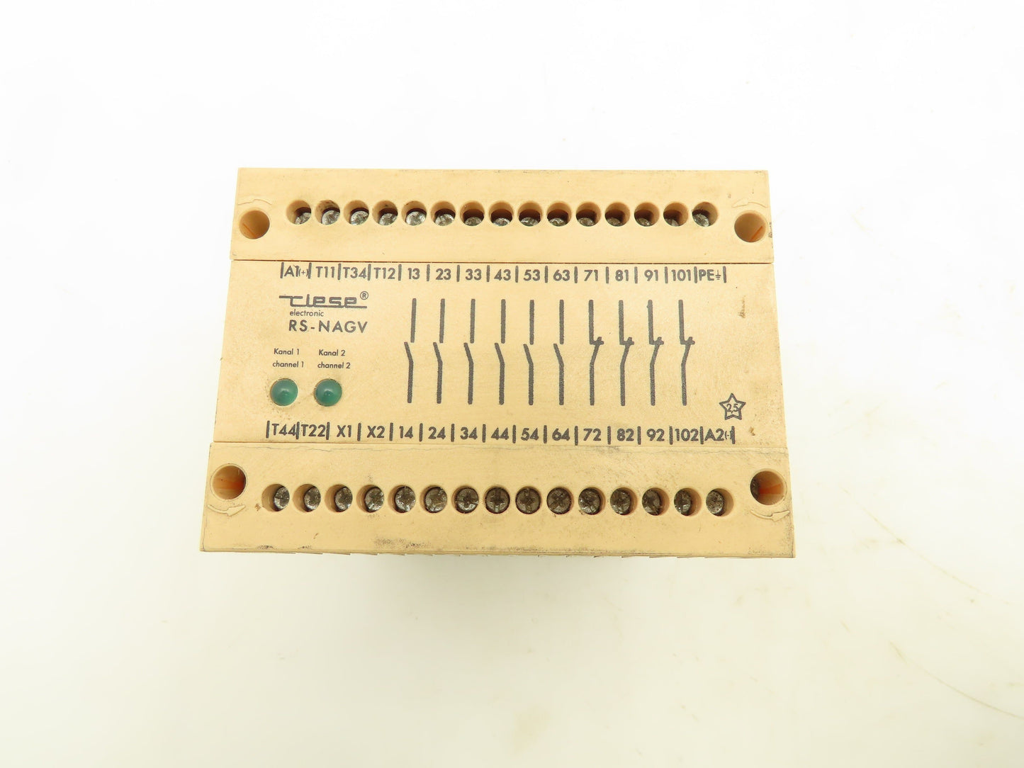 Tiese Electronic RS-NAGV Emergency Stop Relay 30 Pin 24 AC/DC 4A 250VAC