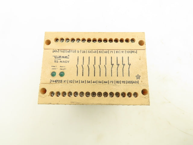 Tiese Electronic RS-NAGV Emergency Stop Relay 30 Pin 24 AC/DC 4A 250VAC