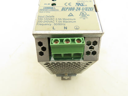 Lambda DLP100-24-1/C2EJ Power Supply 120-240VAC Input 24VDC Output 3.7A
