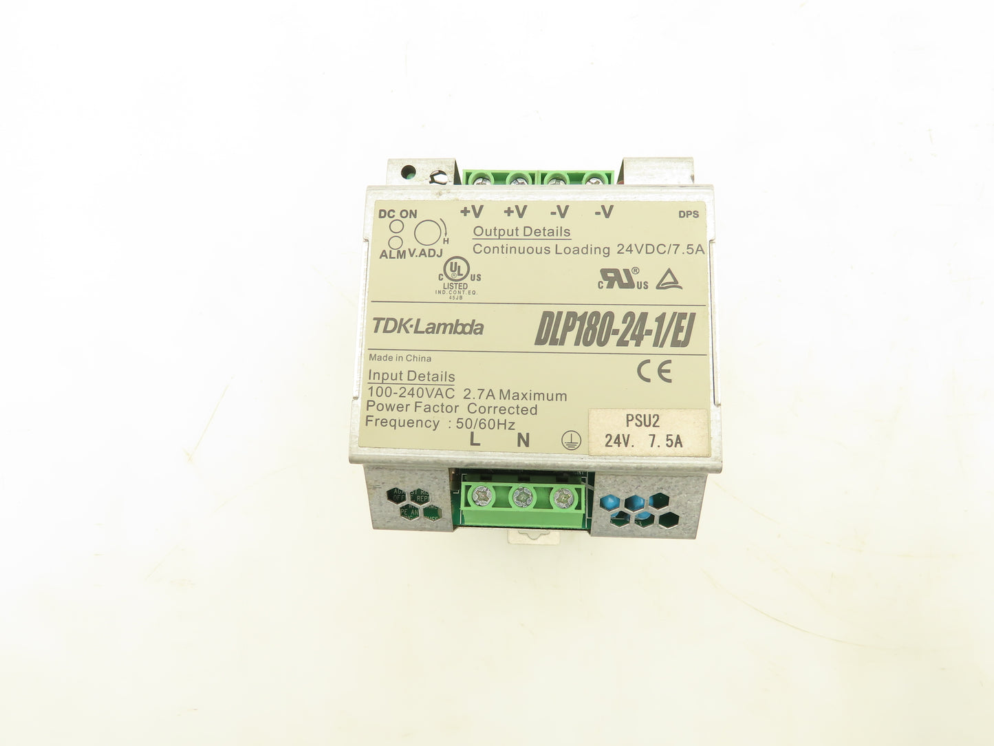 TDK Lambda DLP180-24-1/EJ Power Supply 100-240VAC 24VDC 7.5A Lot Of 2