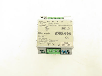 TDK Lambda DLP180-24-1/EJ Power Supply 100-240VAC 24VDC 7.5A Lot Of 2