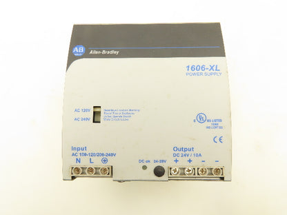 Allen-Bradley  1606-XL Power Supply 100-240VAC Input 24VDC Output 10A Ser.A