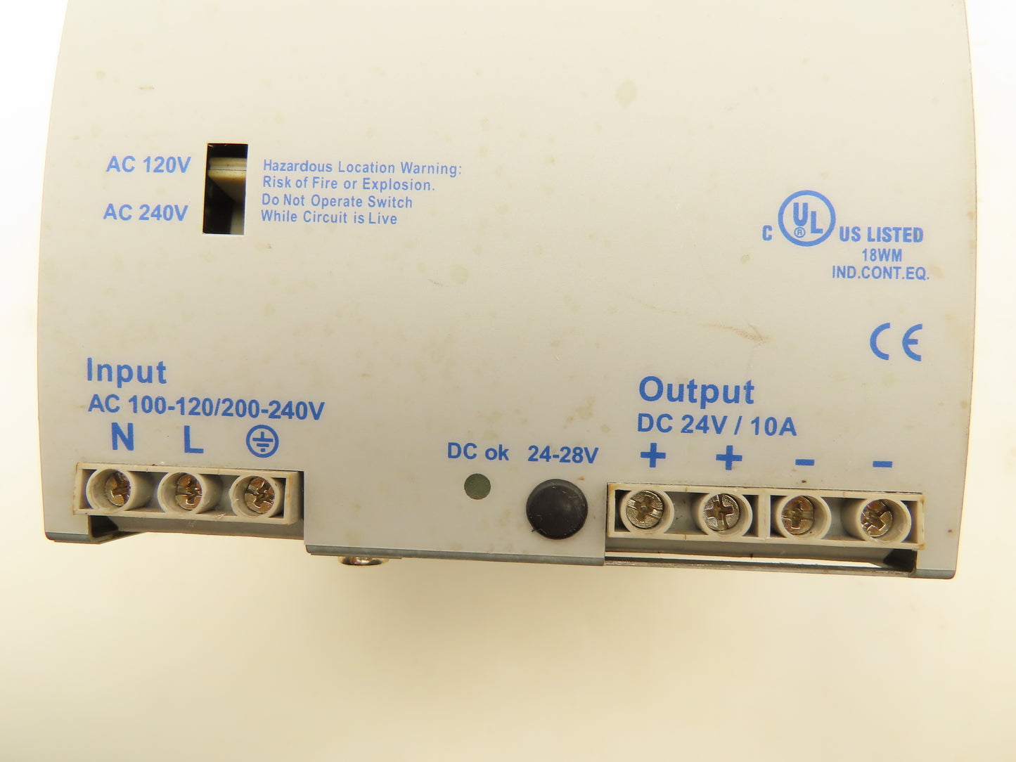 Allen-Bradley  1606-XL Power Supply 100-240VAC Input 24VDC Output 10A Ser.A