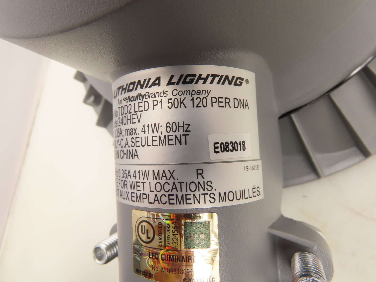 Lithonia TDD2 LED Security Area Light Auto Dusk to Dawn 41W 4700 Lumens 120V