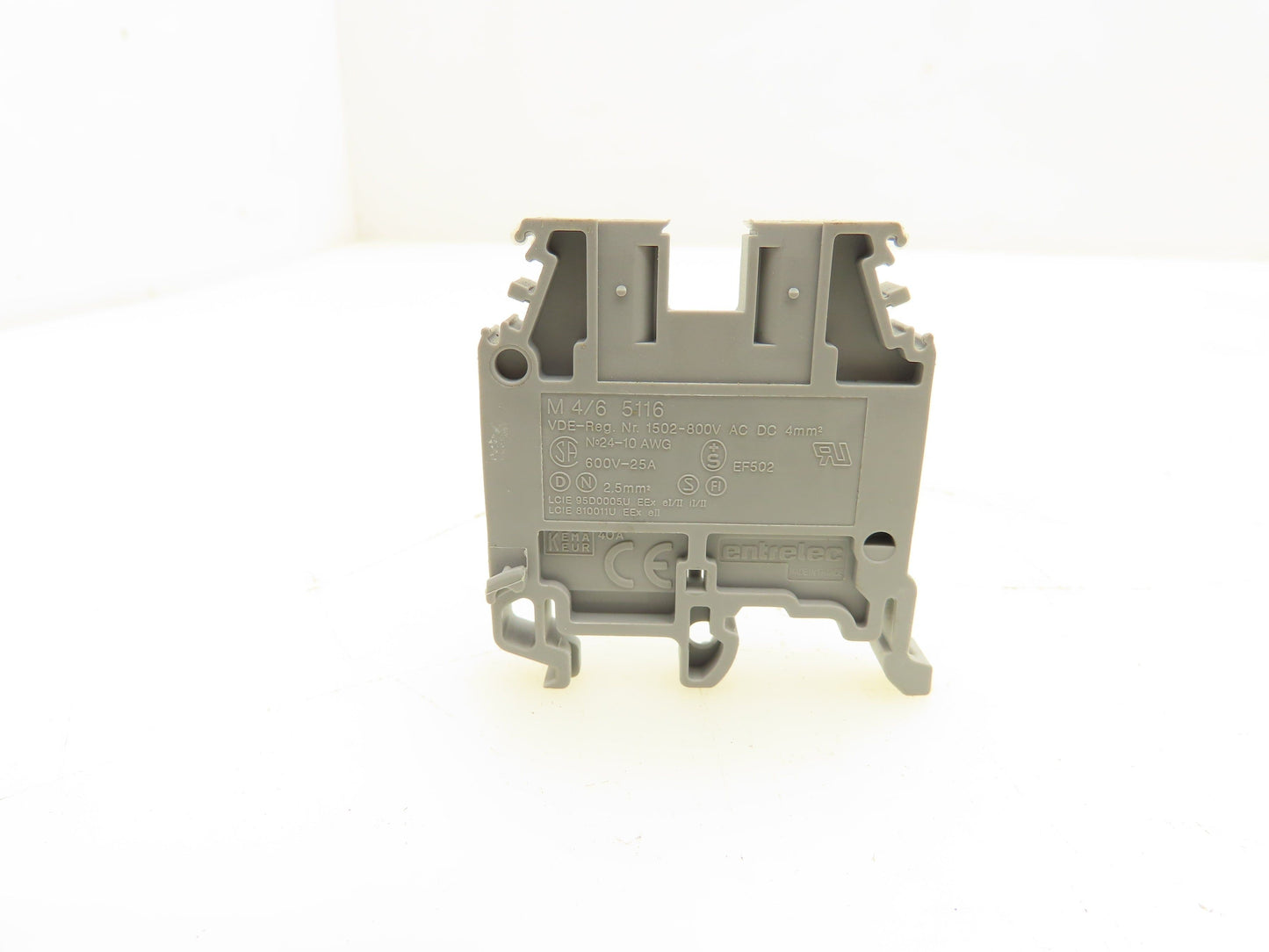 Entrelec M 4/6 5116 Terminal Block 600V 25A 2.5mm Lot of 62