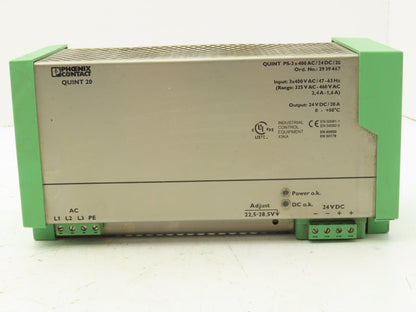 Phoenix Contact PS-3X400AC/24DC/20 Industrial Power Supply Unit
