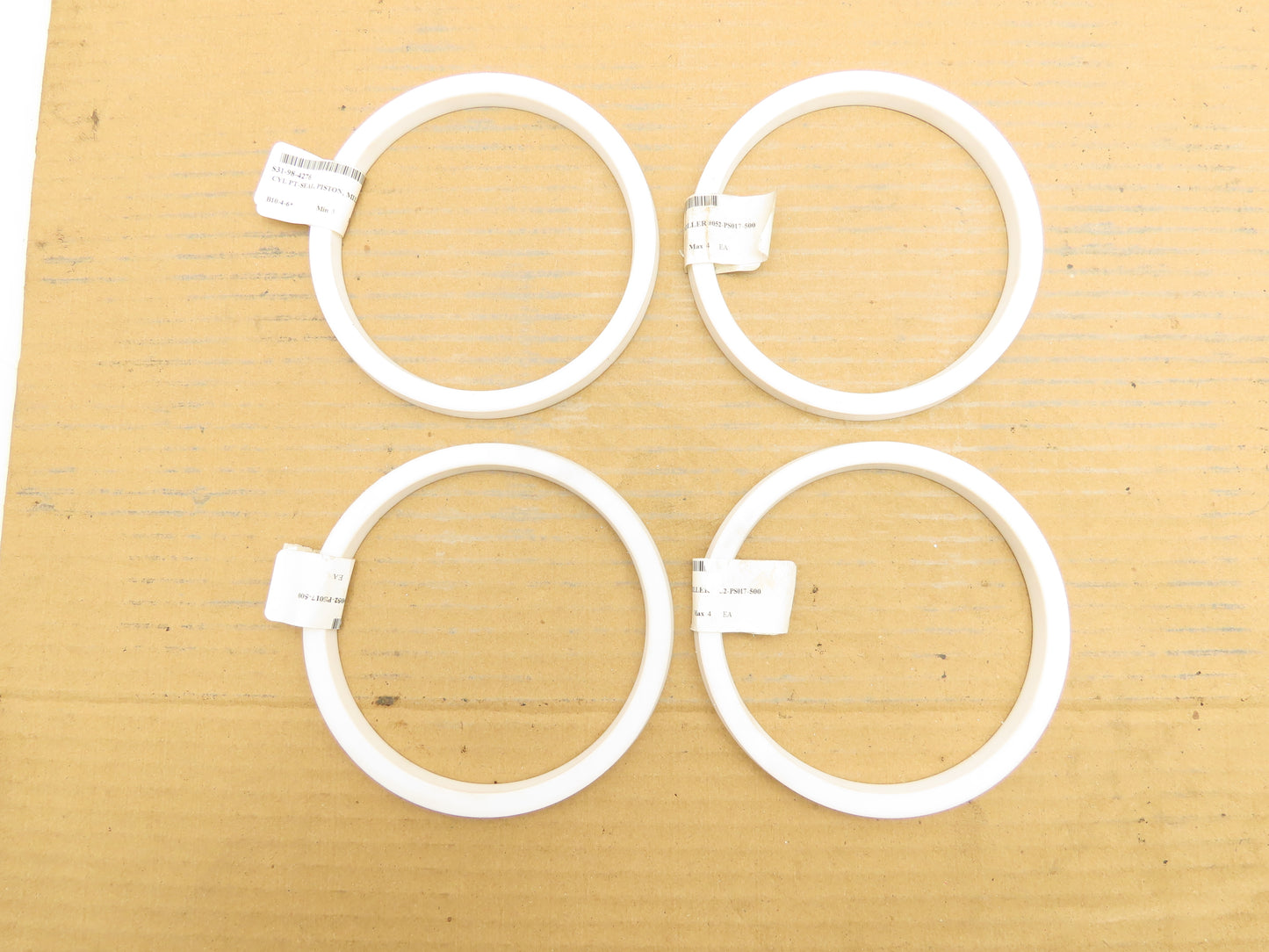 Miller Fluid Power 052-PS017-500 Piston U Cup Seals 5" Lot Of 4